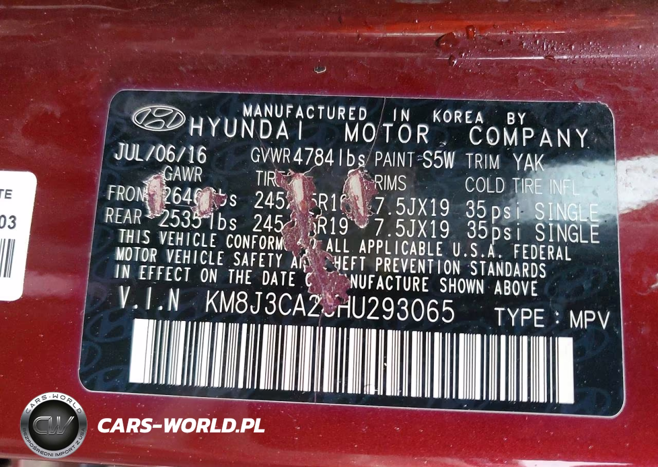 2017 Hyundai Tucson Limited VIN:KM8J3CA23HU293065 - 13