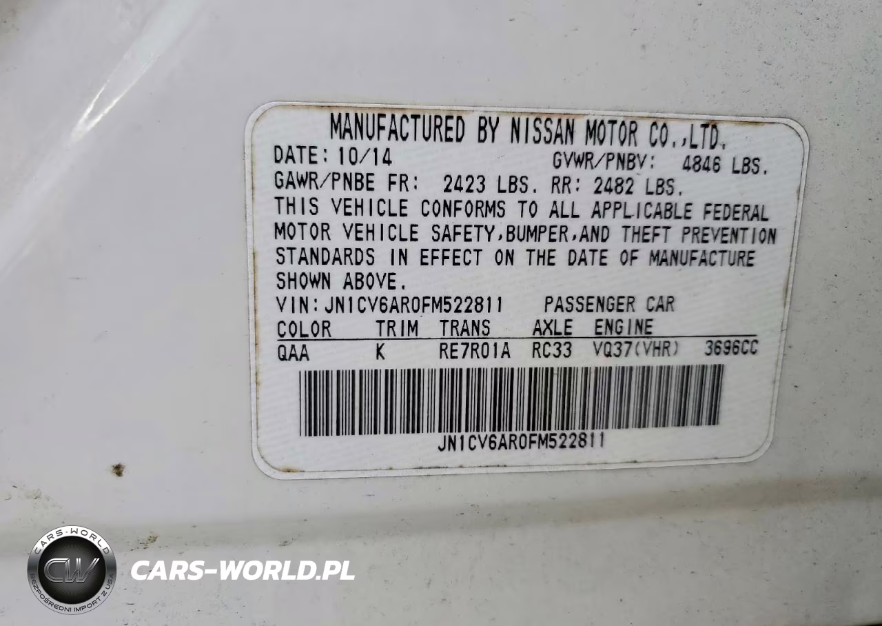 2015 Infiniti Q40 Base VIN:JN1CV6AR0FM522811 - 12