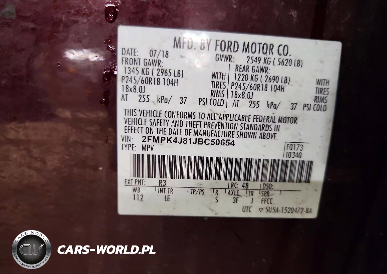 2018 Ford Edge Sel VIN:2FMPK4J81JBC50654 - 13
