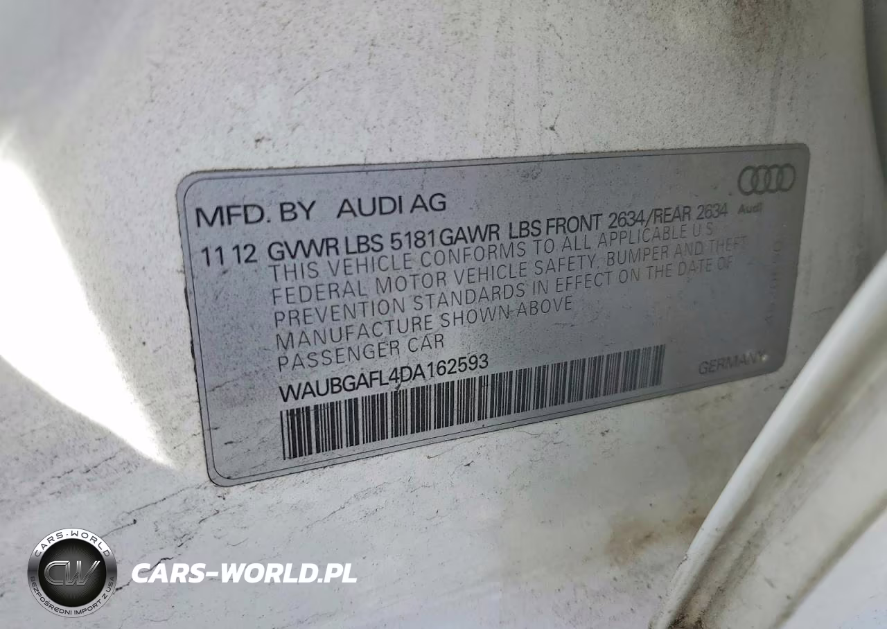 2013 Audi S4 Premium Plus VIN:WAUBGAFL4DA162593 - 13