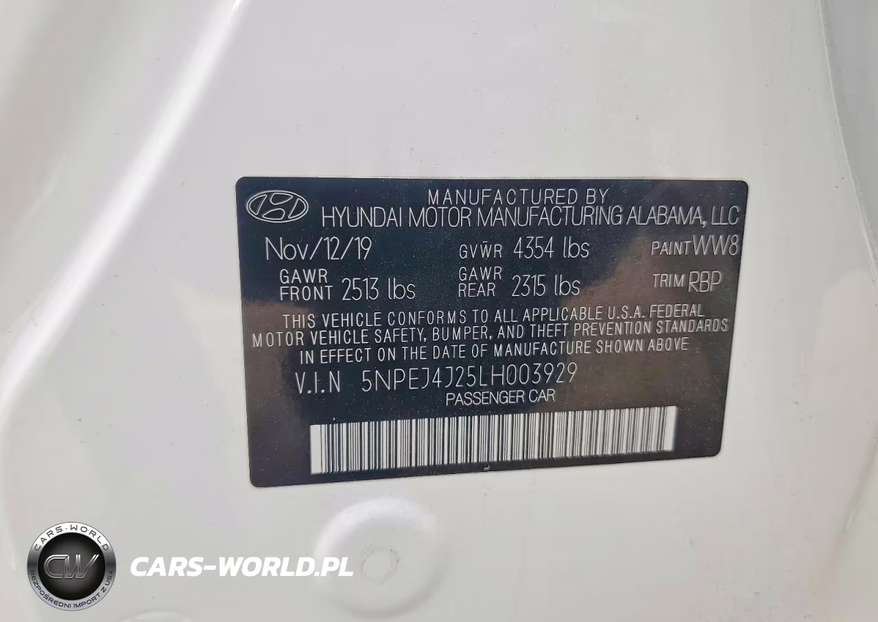 2020 Hyundai Sonata Sel Plus VIN:5NPEJ4J25LH003929 - 13