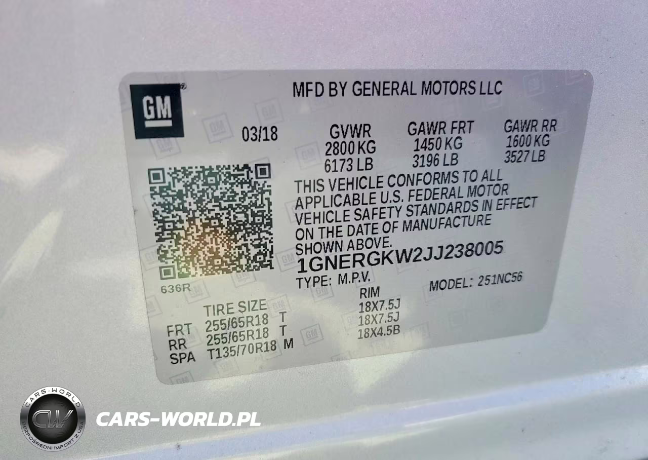 2018 Chevrolet Traverse Lt VIN:1GNERGKW2JJ238005 - 13