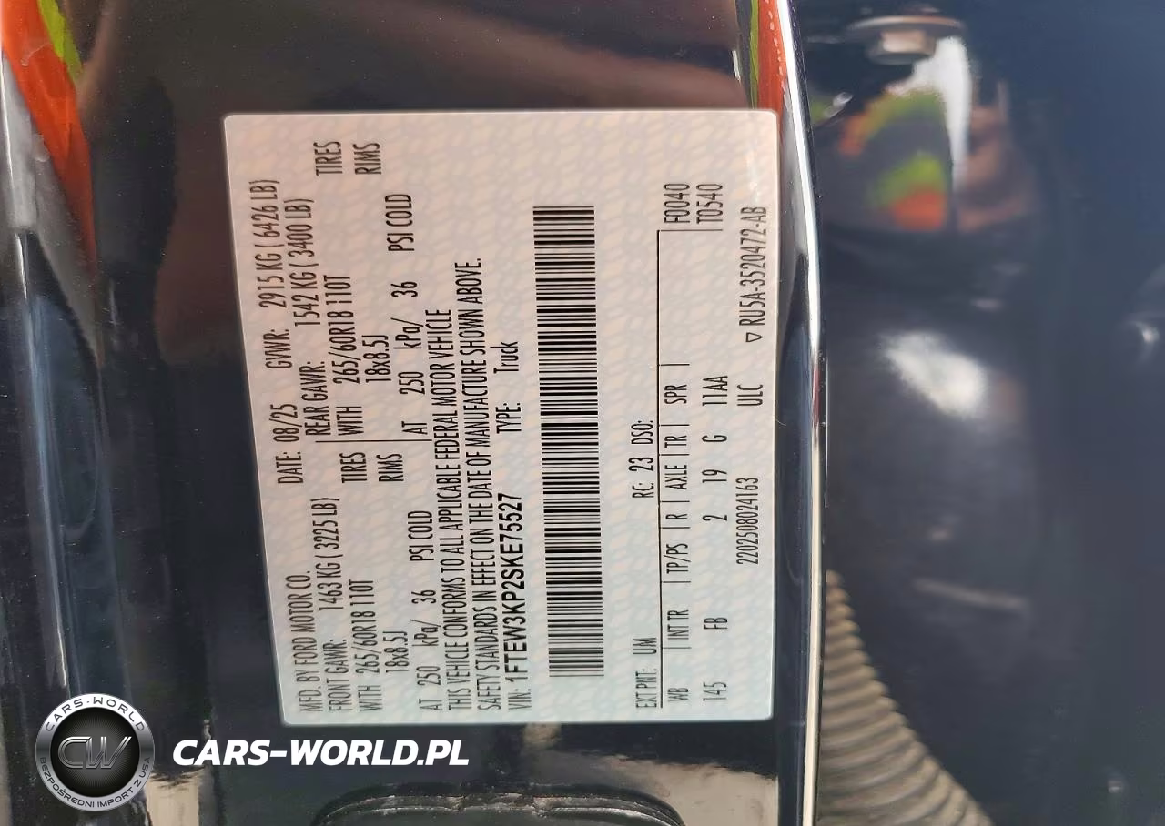 2025 Ford F150 Xlt VIN:1FTEW3KP2SKE75527 - 12