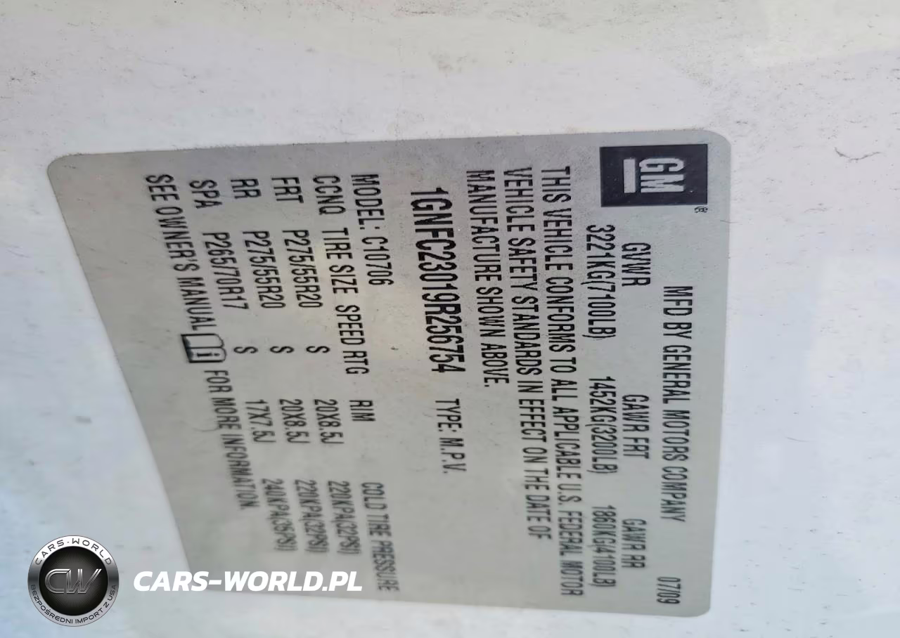 2009 Chevrolet Tahoe Lt VIN:1GNFC23019R256754 - 13