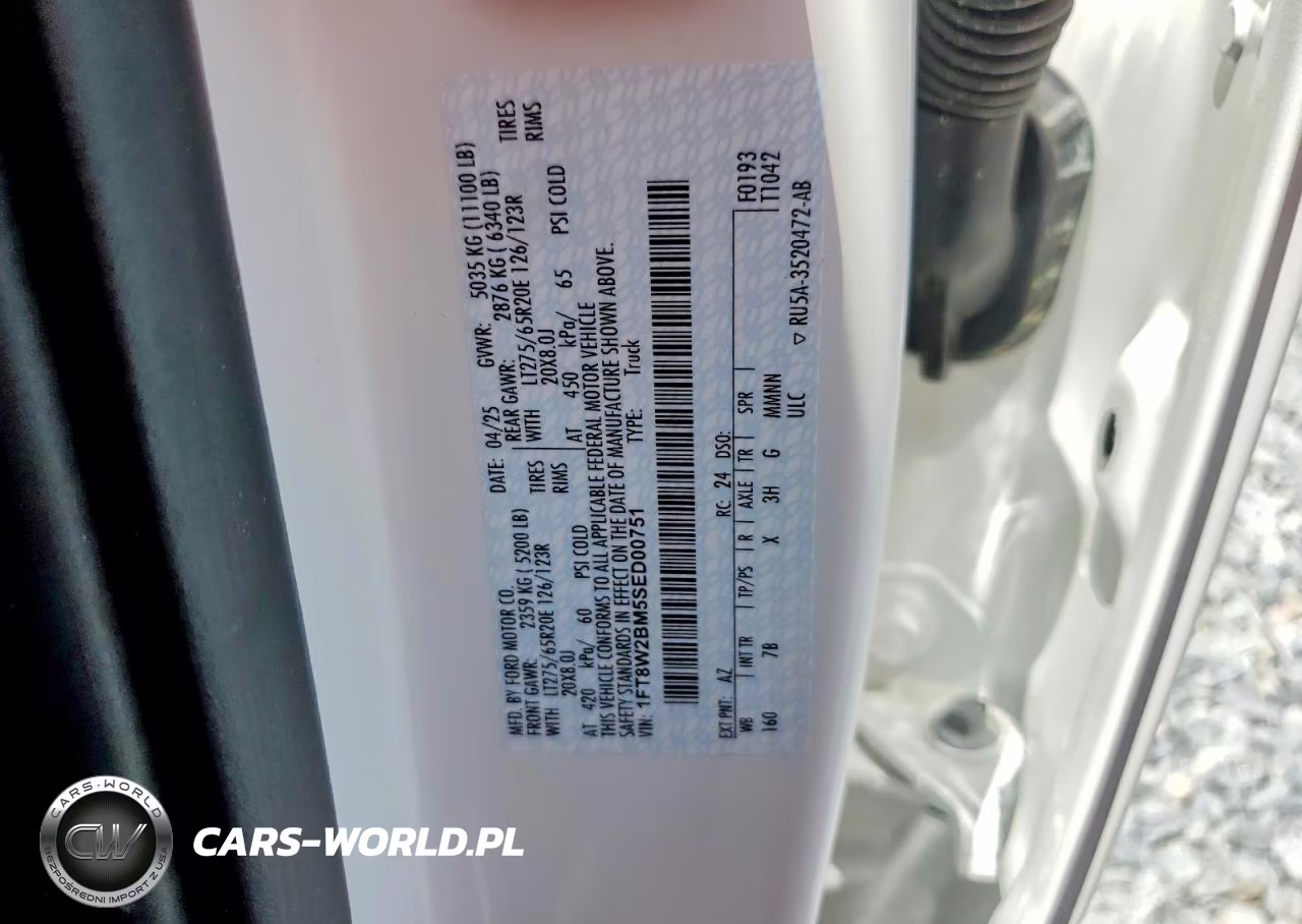 2025 Ford F250 Super Duty VIN:1FT8W2BM5SED00751 - 12