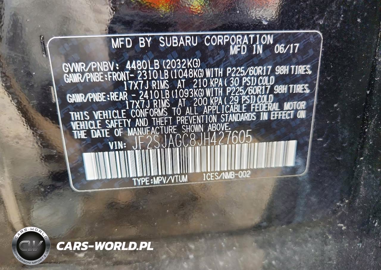 2018 Subaru Forester 2.5I Premium VIN:JF2SJAGC8JH427605 - 14