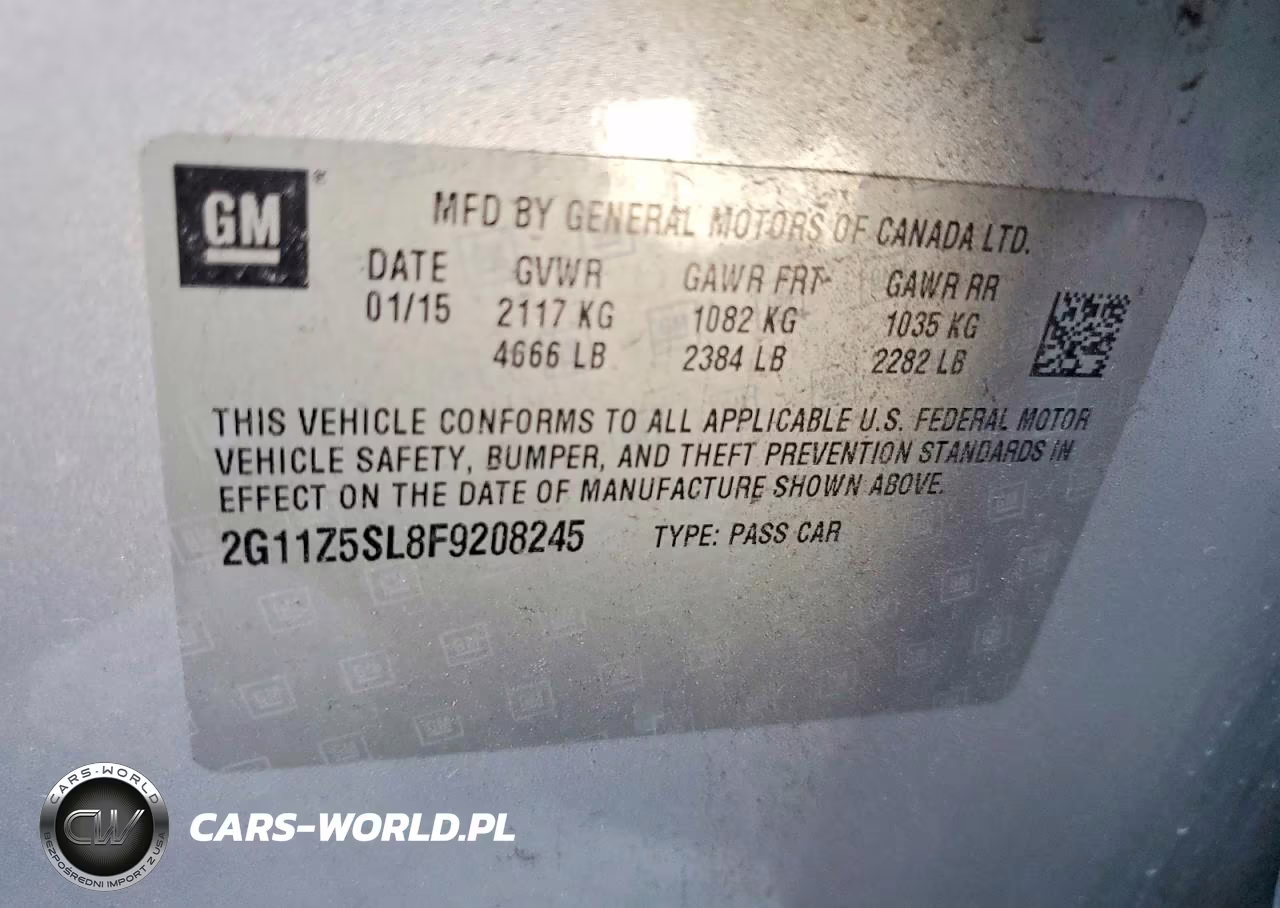 2015 Chevrolet Impala Ls VIN:2G11Z5SL8F9208245 - 12