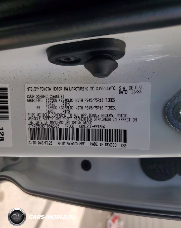 2023 Toyota Tacoma Sr5 V6 VIN:3TYAZ5CN3PT042625 - 12