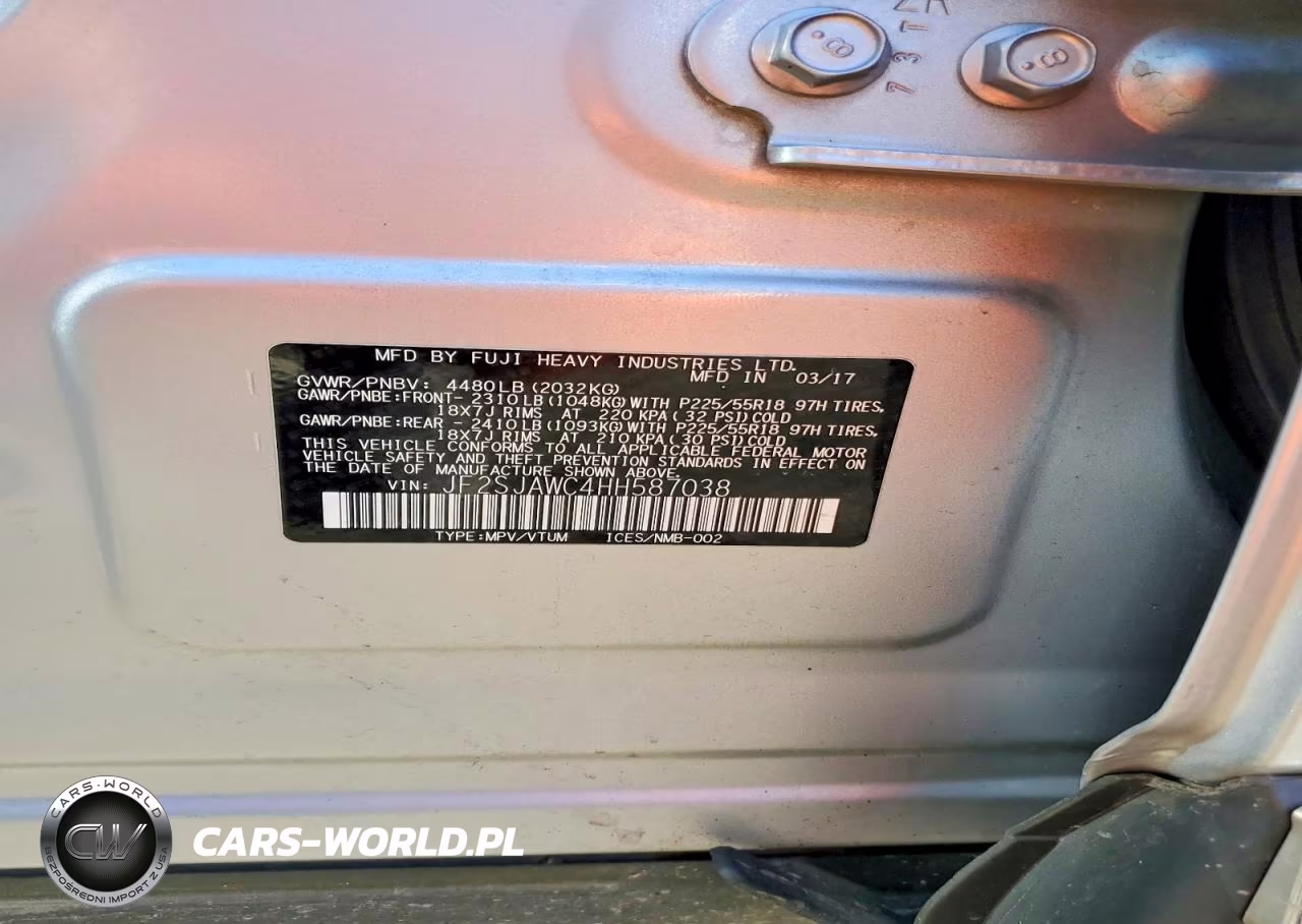 2017 Subaru Forester 2.5I Touring VIN:JF2SJAWC4HH587038 - 14