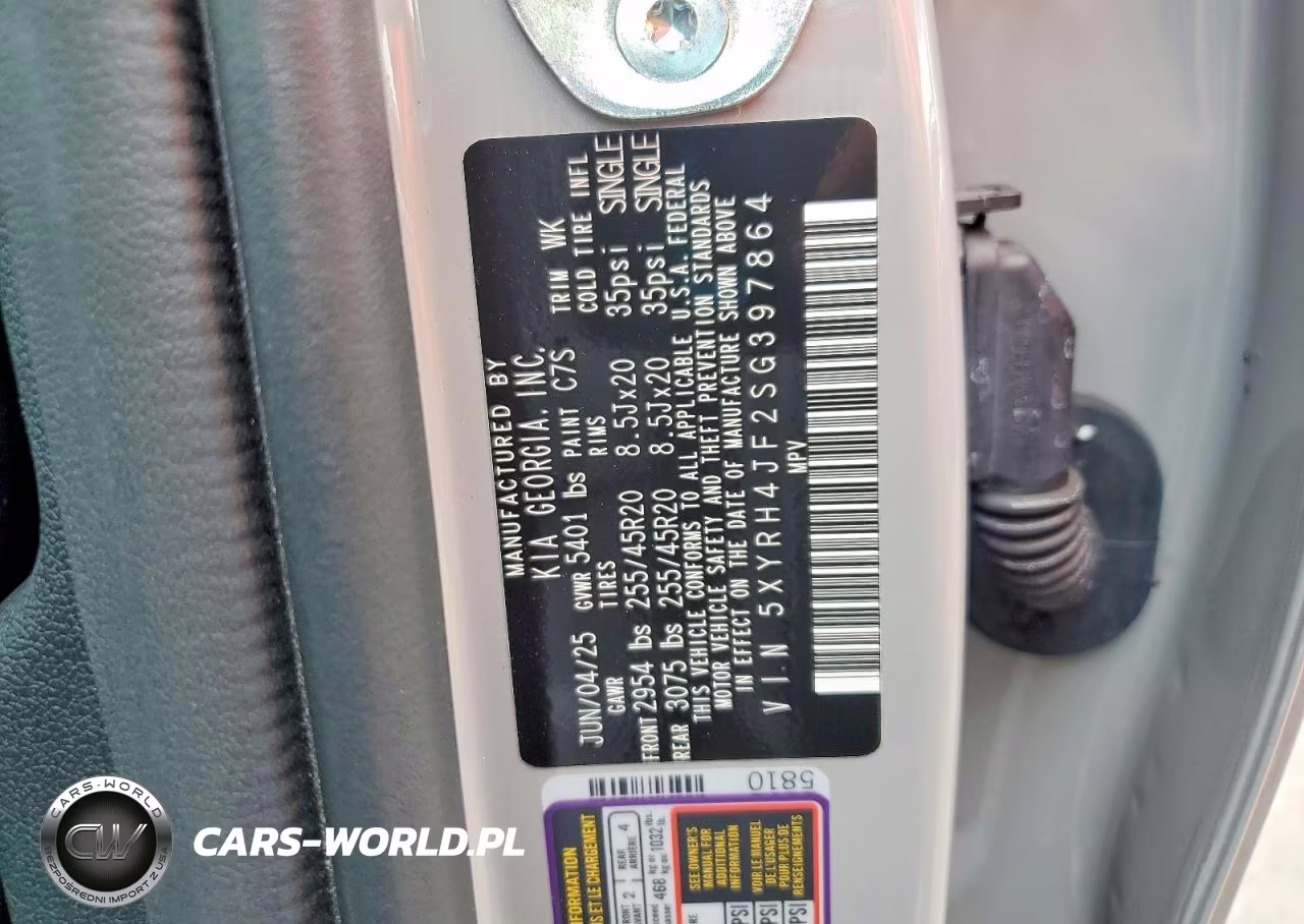2025 Kia Sorento Ex VIN:5XYRH4JF2SG397864 - 13