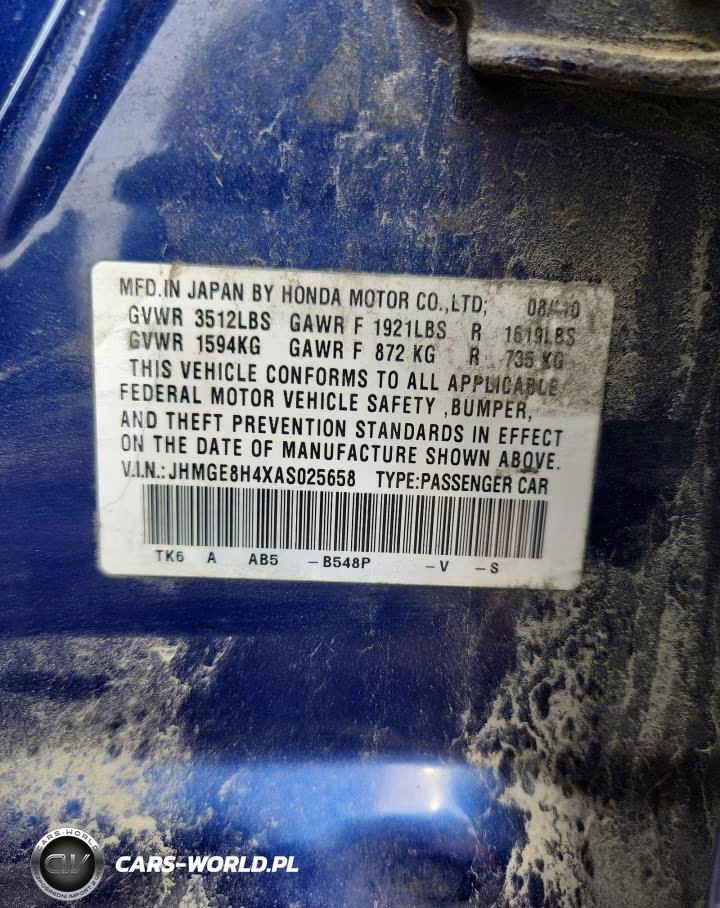 2010 Honda Fit Sport VIN:JHMGE8H4XAS025658 - 13