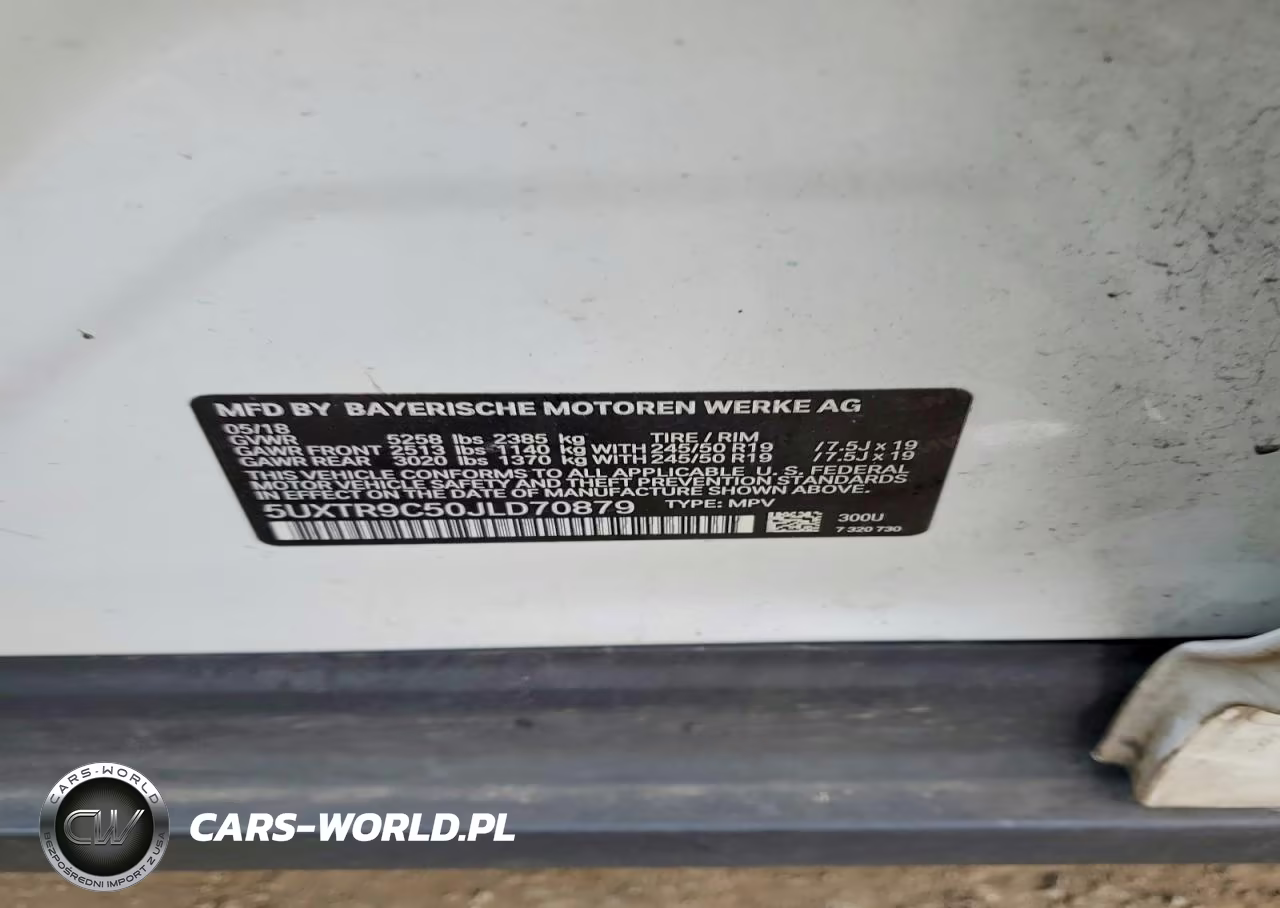 2018 BMW X3 xDrive30I VIN:5UXTR9C50JLD70879 - 14