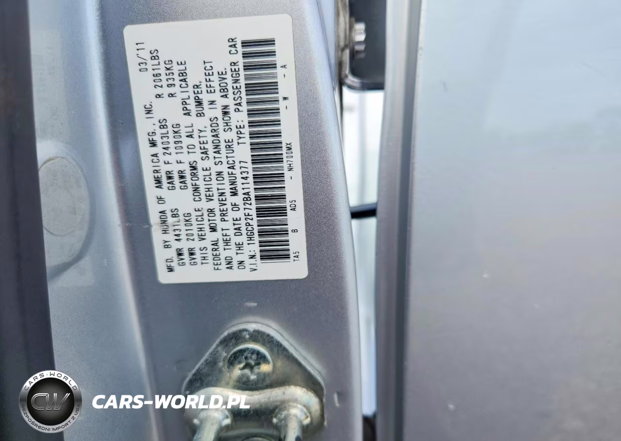 2011 Honda Accord Ex VIN:1HGCP2F72BA114377 - 12