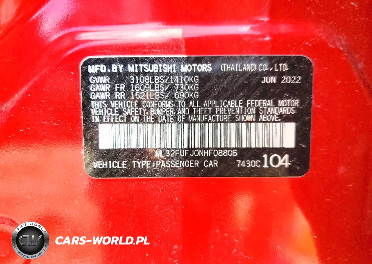 2022 Mitsubishi Mirage G4 Es VIN:ML32FUFJ0NHF08806 - 12