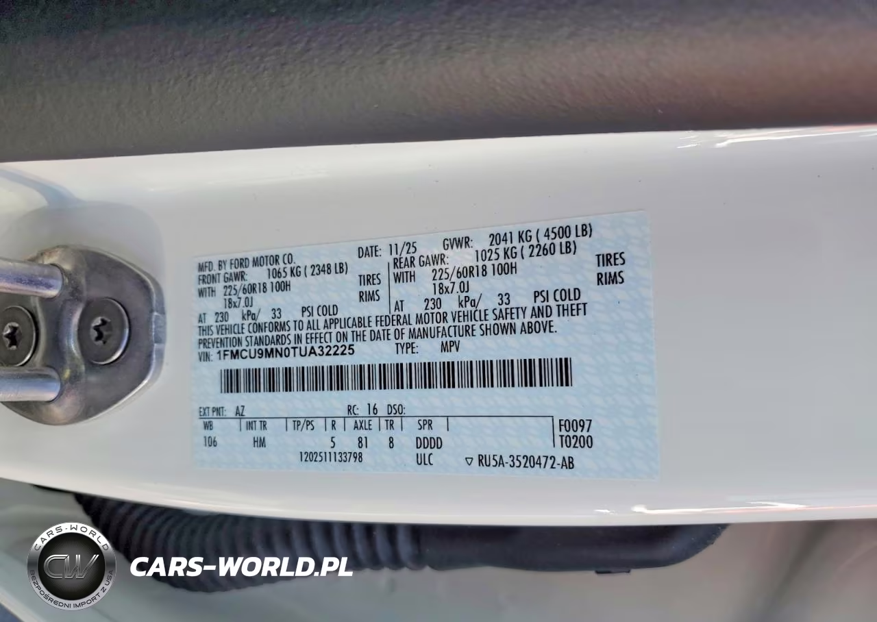 2026 Ford Escape St Line VIN:1FMCU9MN0TUA32225 - 12