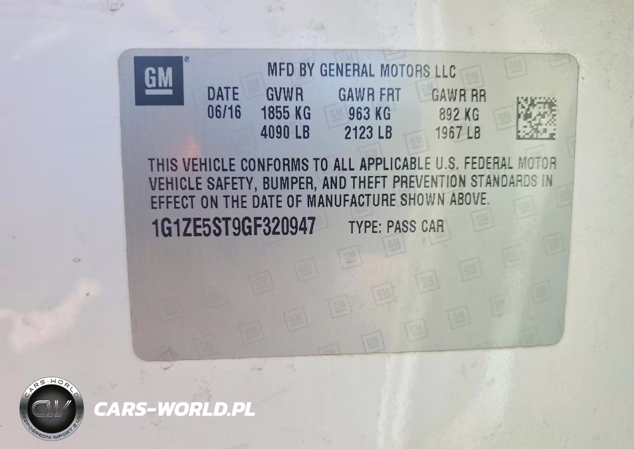 2016 Chevrolet Malibu Lt VIN:1G1ZE5ST9GF320947 - 13