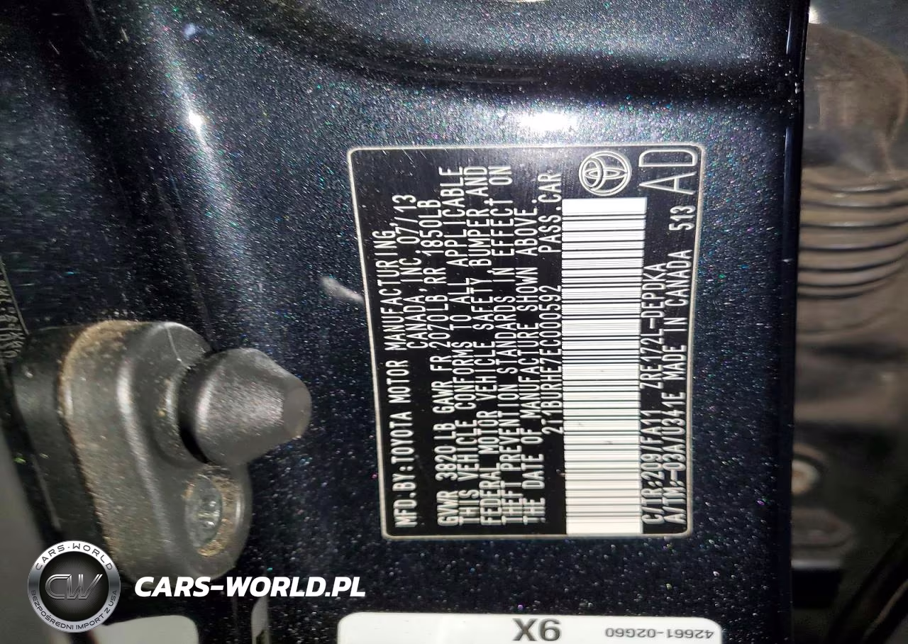 2014 Toyota Corolla L VIN:2T1BURHE7EC000592 - 13