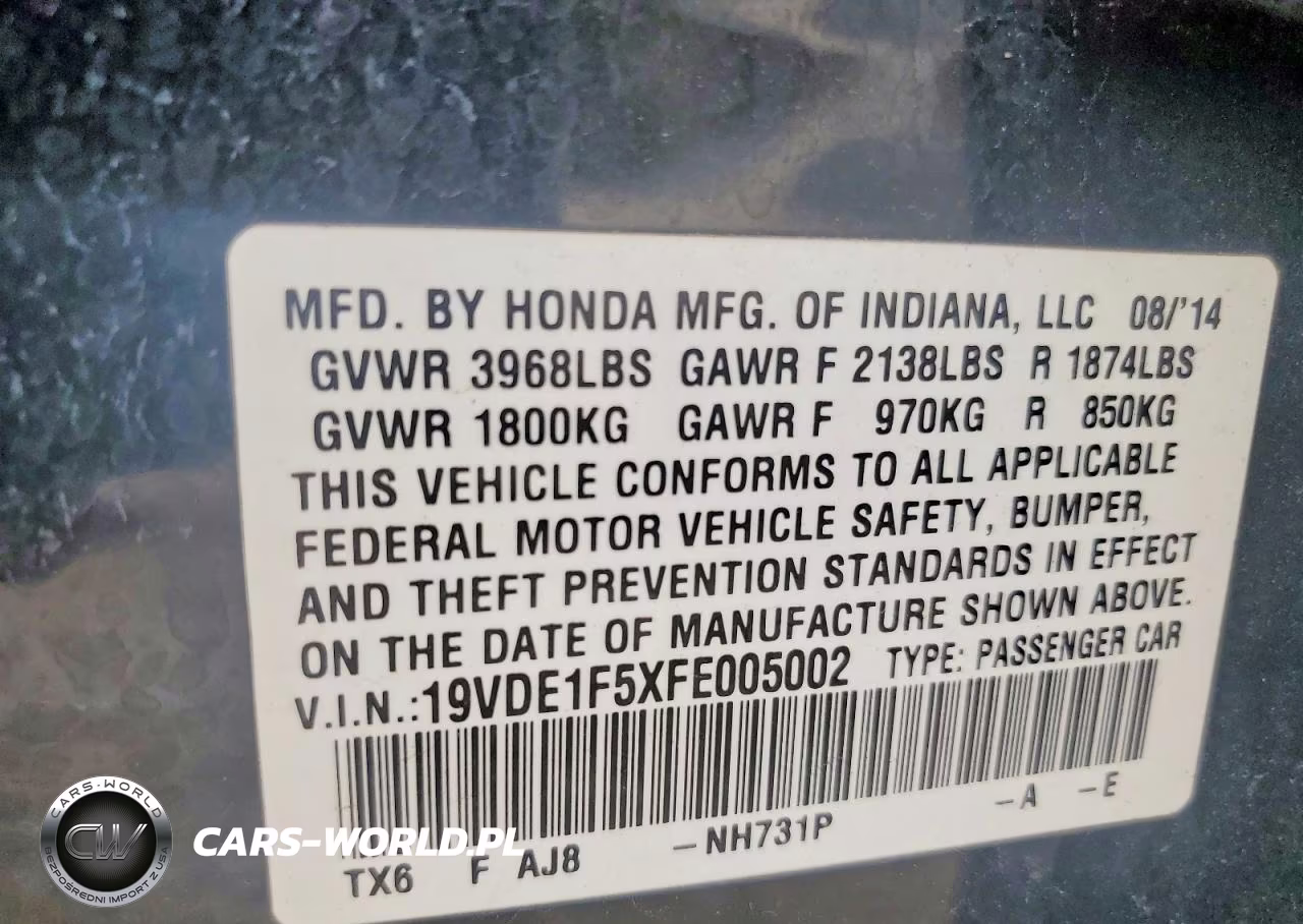 2015 Acura Ilx 20 Premium VIN:19VDE1F5XFE005002 - 12