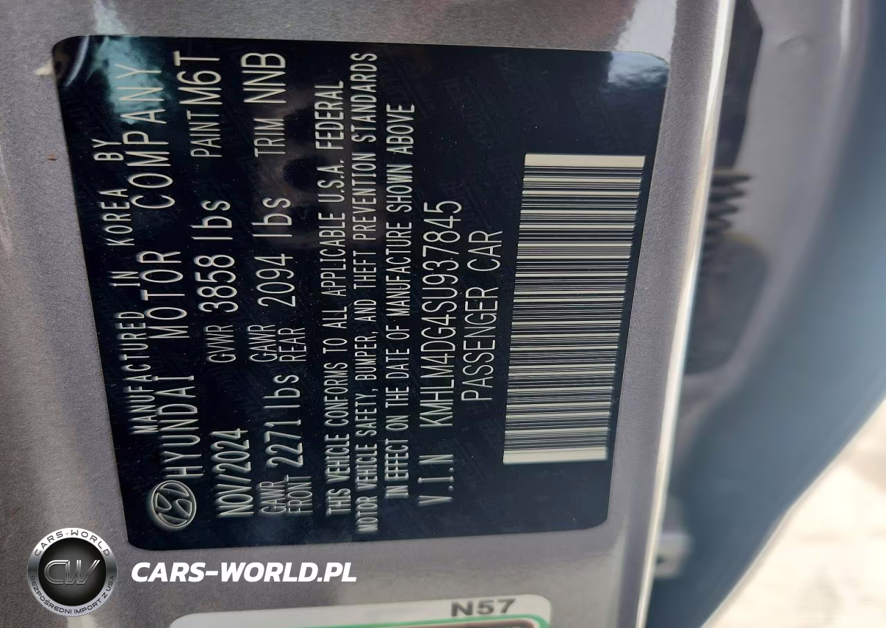 2025 Hyundai Elantra Sel Sport VIN:KMHLM4DG4SU937845 - 13
