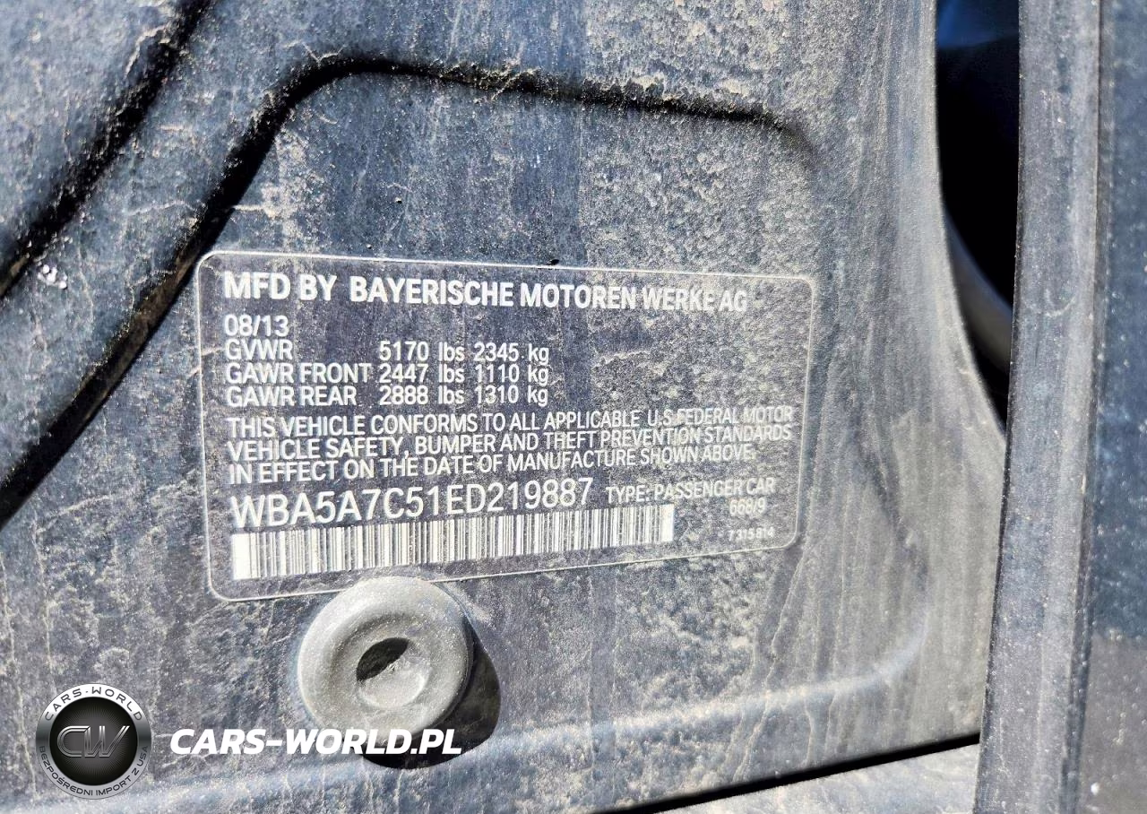 2014 BMW 528 Xi VIN:WBA5A7C51ED219887 - 12
