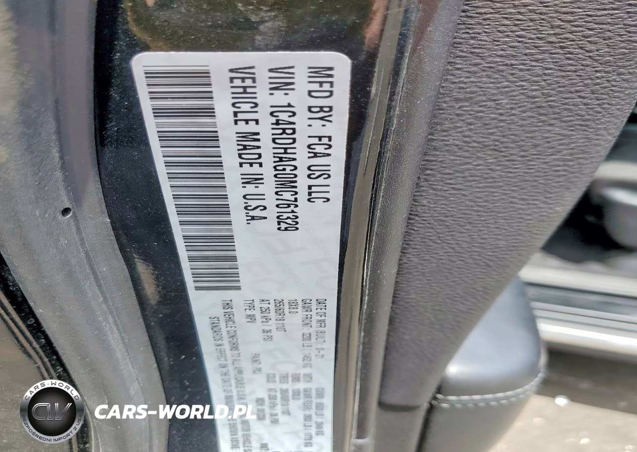 2021 Dodge Durango Sxt VIN:1C4RDHAG0MC761329 - 14