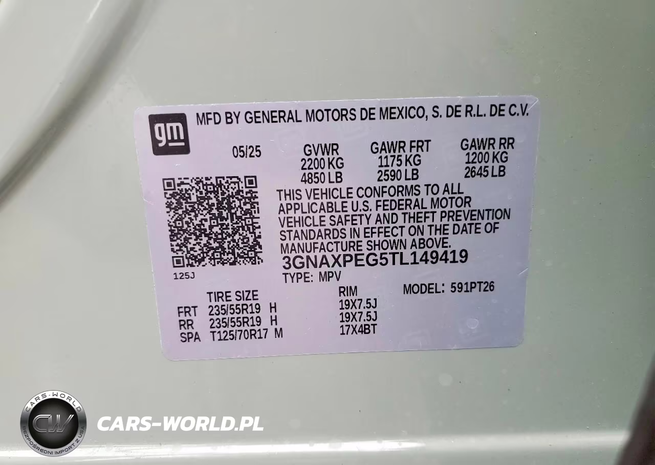 2026 Chevrolet Equinox Lt VIN:3GNAXPEG5TL149419 - 13