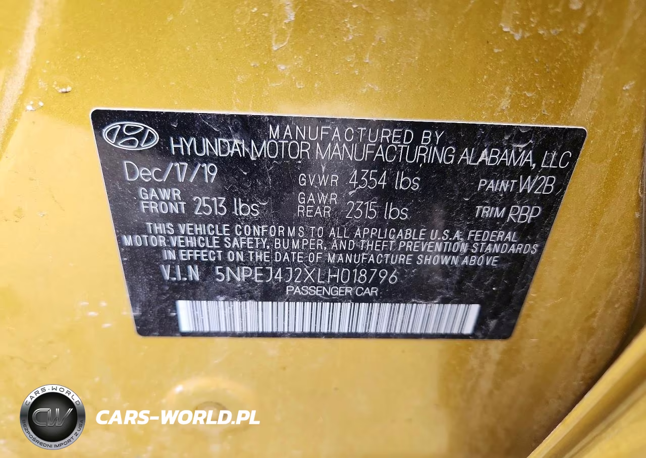 2020 Hyundai Sonata Sel Plus VIN:5NPEJ4J2XLH018796 - 12