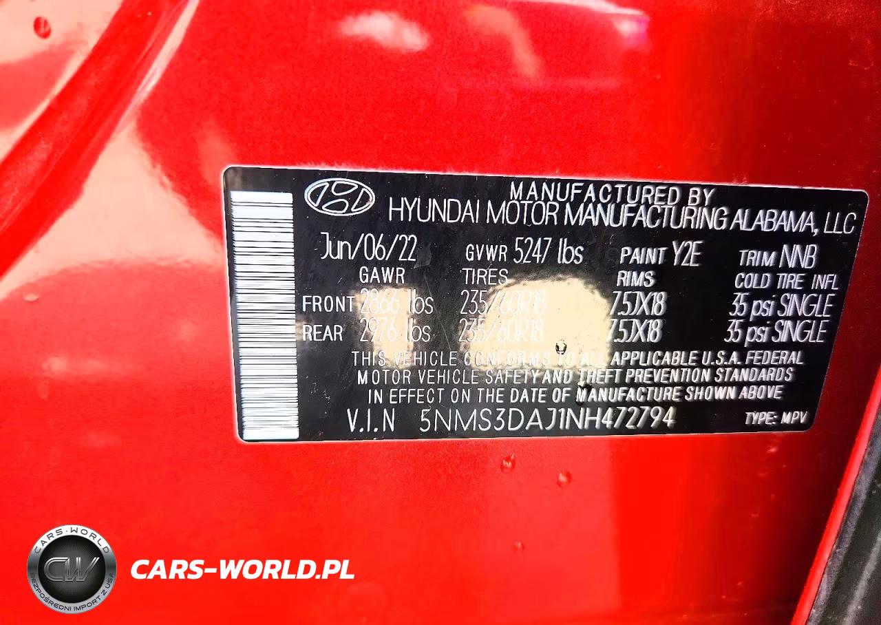 2022 Hyundai Santa Fe Sel VIN:5NMS3DAJ1NH472794 - 13