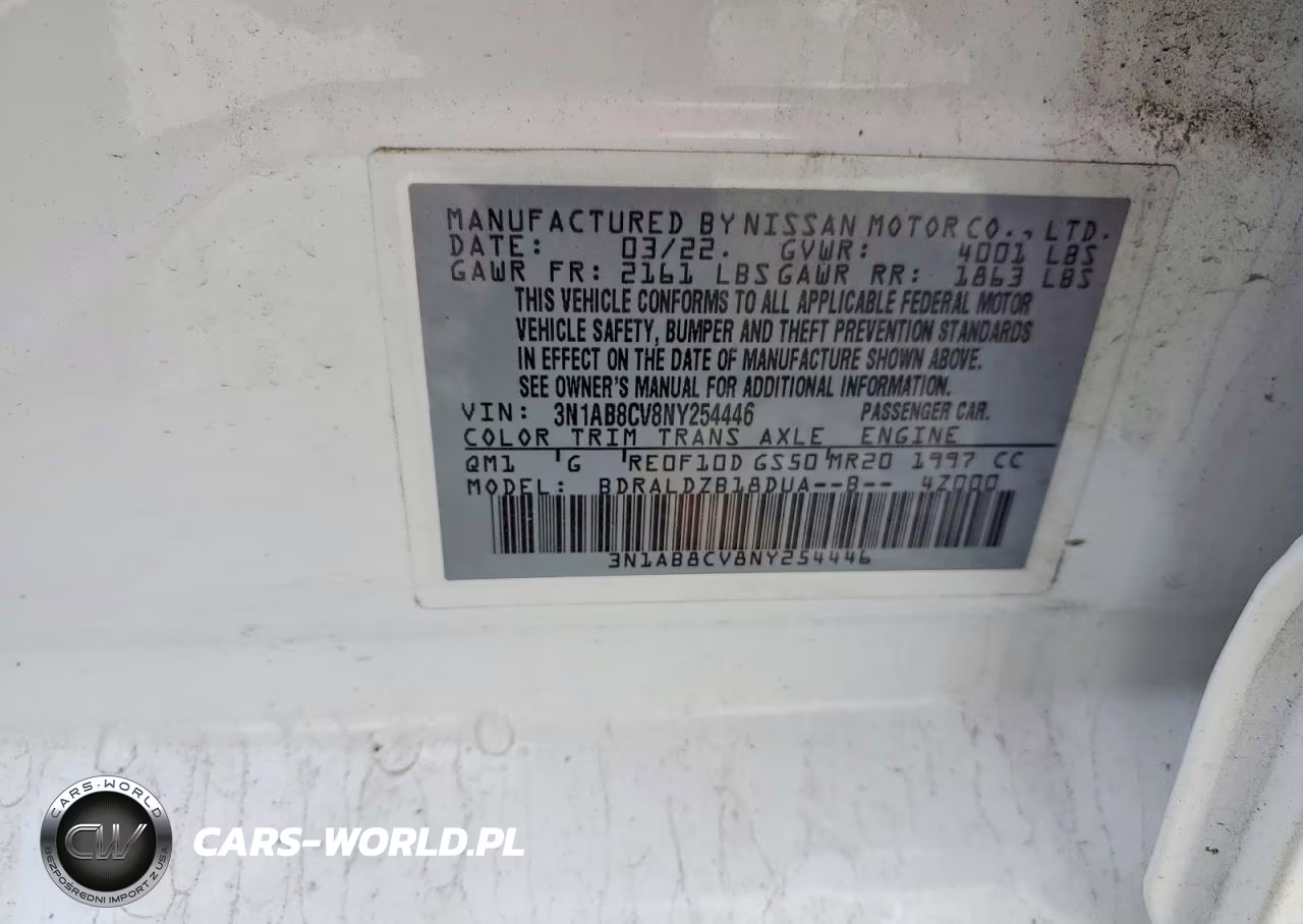 2022 Niss Sentra VIN:3N1AB8CV8NY254446 - 13
