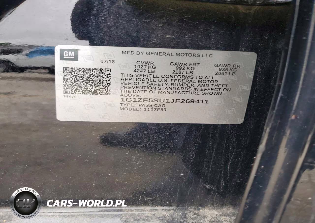 2018 Chevrolet Malibu Hybrid VIN:1G1ZF5SU1JF269411 - 12