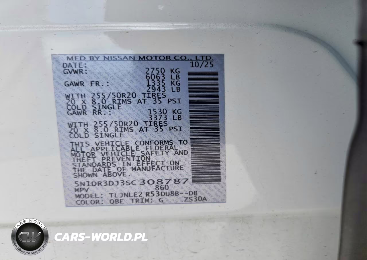 2025 Nissan Pathfinder Platinum VIN:5N1DR3DJ3SC308787 - 13