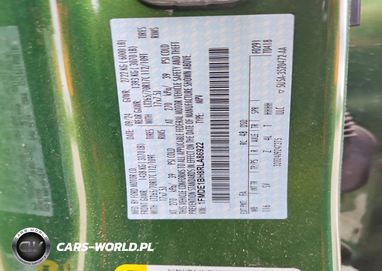 2024 Ford Bronco Black Diamond VIN:1FMDE1BH8RLA86922 - 13