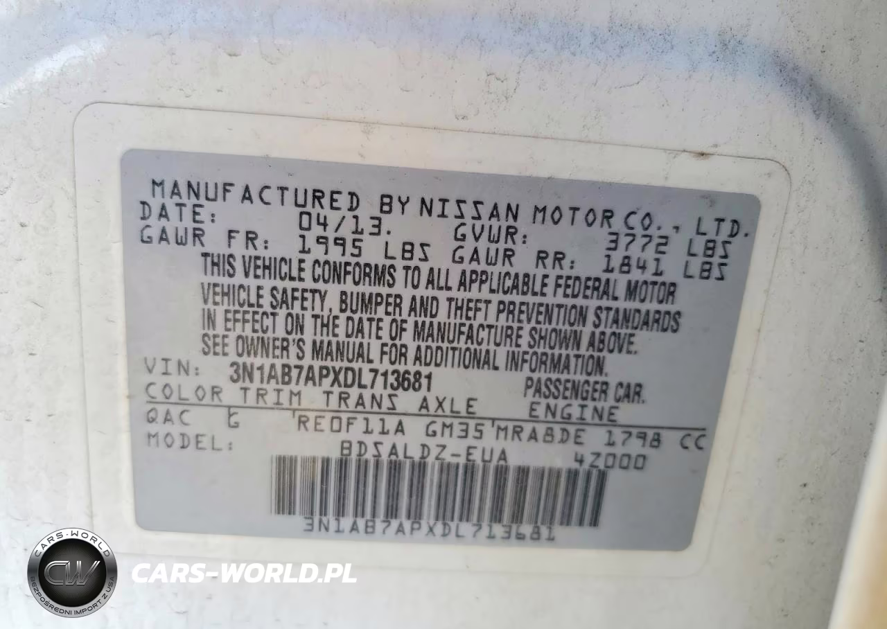 2013 Nissan Sentra S VIN:3N1AB7APXDL713681 - 12