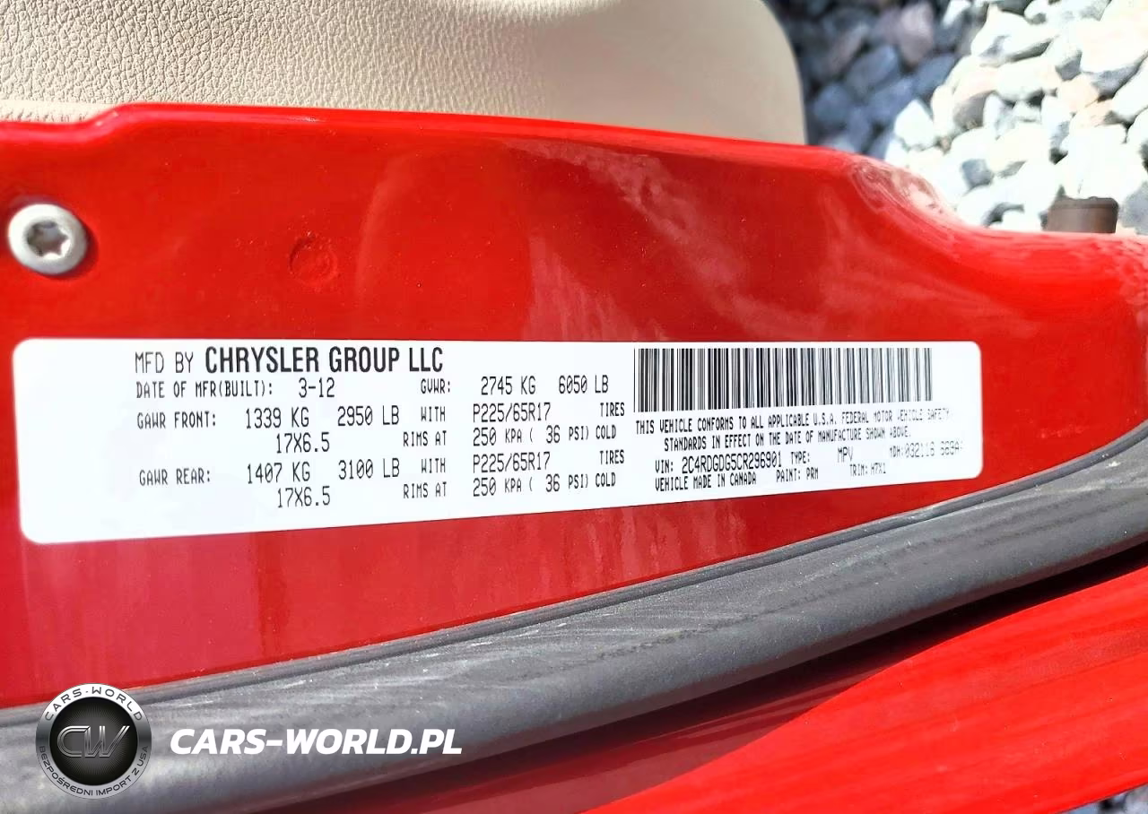 2012 Dodge Grand Caravan Crew VIN:2C4RDGDG5CR296901 - 13