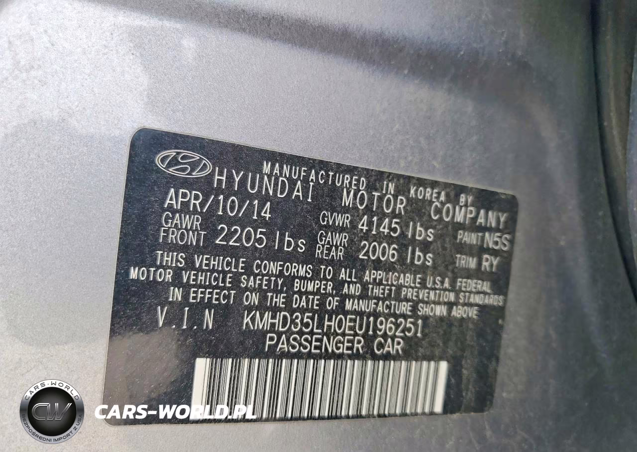 2014 Hyundai Elantra Gt Base VIN:KMHD35LH0EU196251 - 13