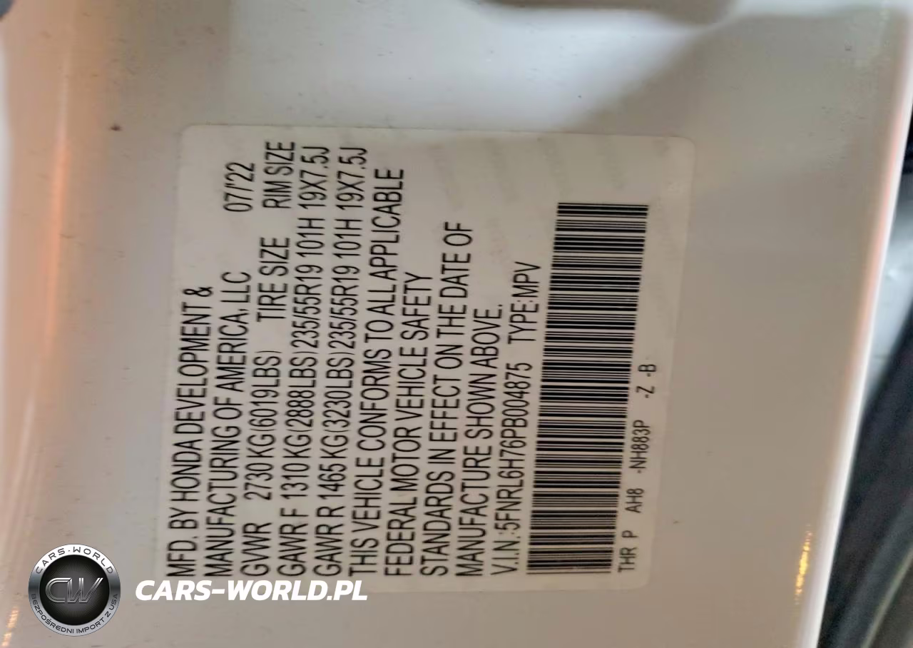 2023 Honda Odyssey Sport-L VIN:5FNRL6H76PB004875 - 13
