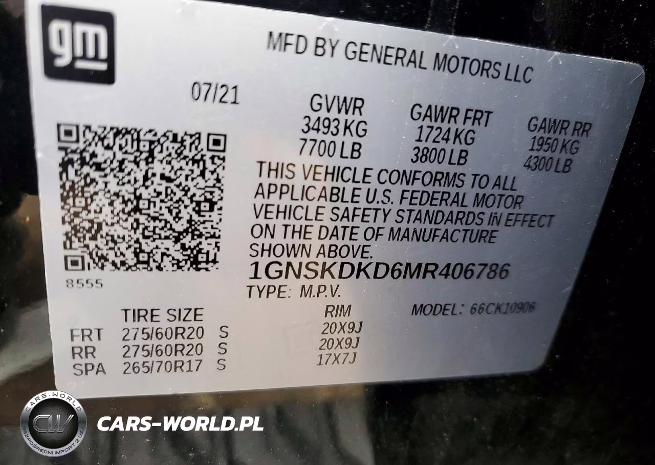 2021 Chevrolet Suburban K1500 Z71 VIN:1GNSKDKD6MR406786 - 14