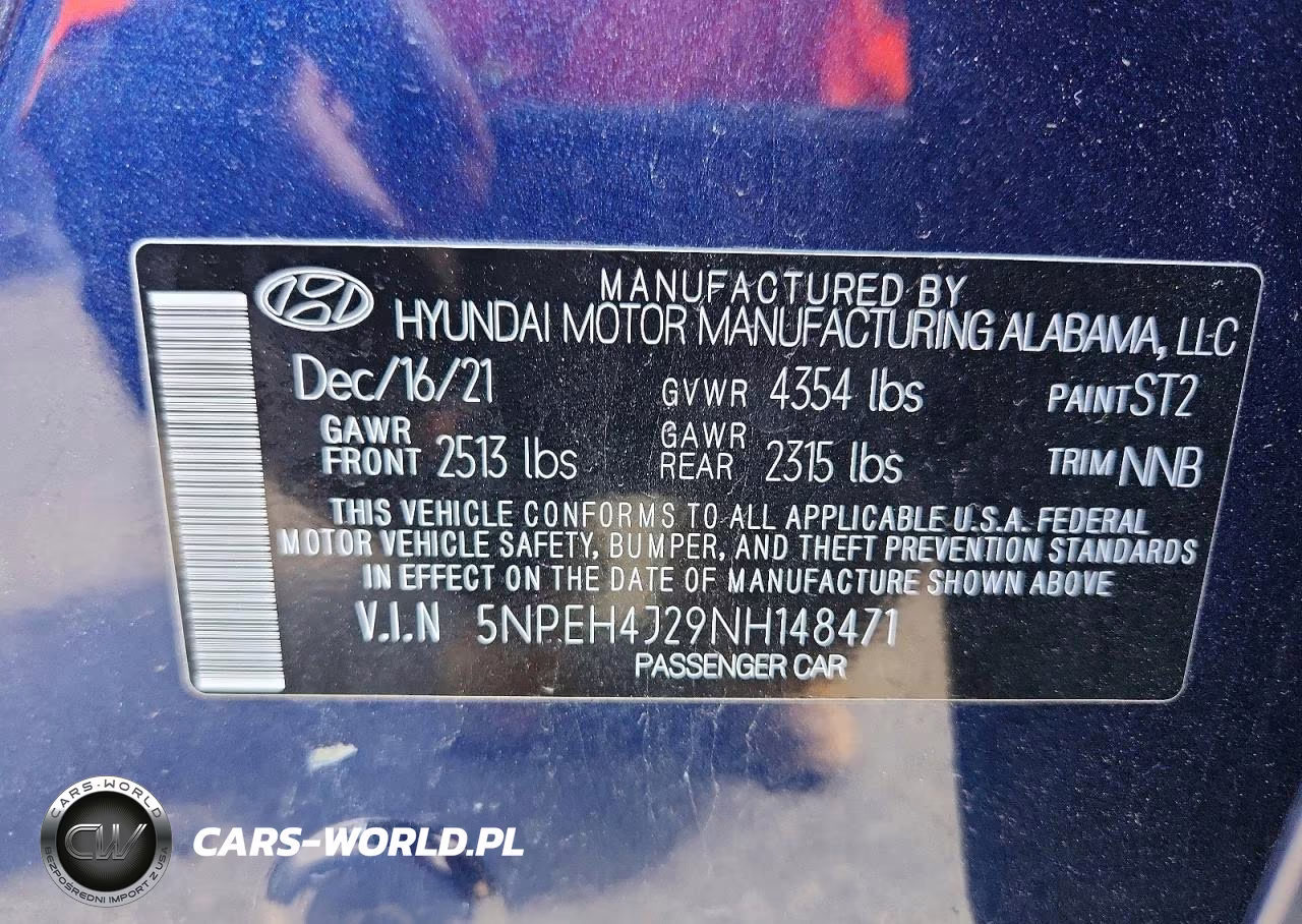 2022 Hyundai Sonata Limited VIN:5NPEH4J29NH148471 - 13
