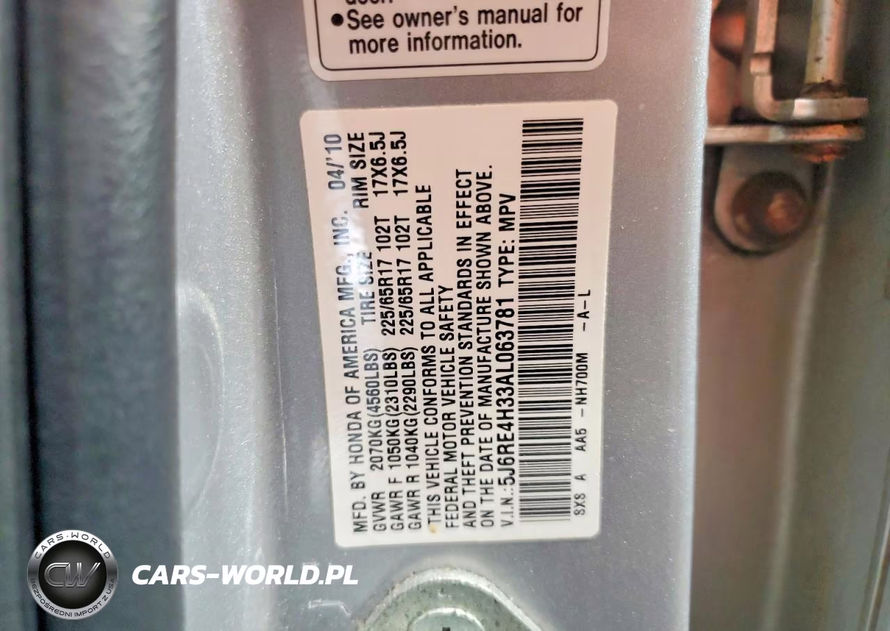2010 Honda Cr-V Lx VIN:5J6RE4H33AL063781 - 14