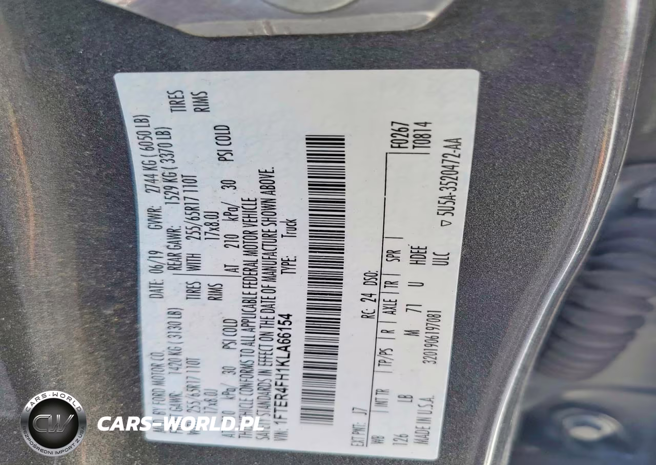 2019 Ford Ranger Xl VIN:1FTER4FH1KLA66154 - 12