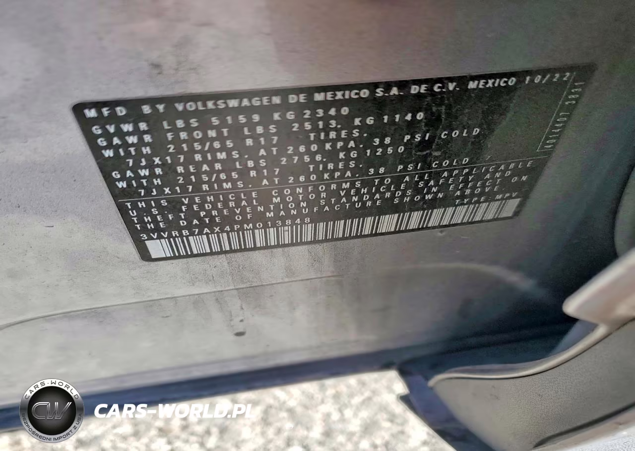 2023 Volkswagen Tiguan S VIN:3VVRB7AX4PM013848 - 13