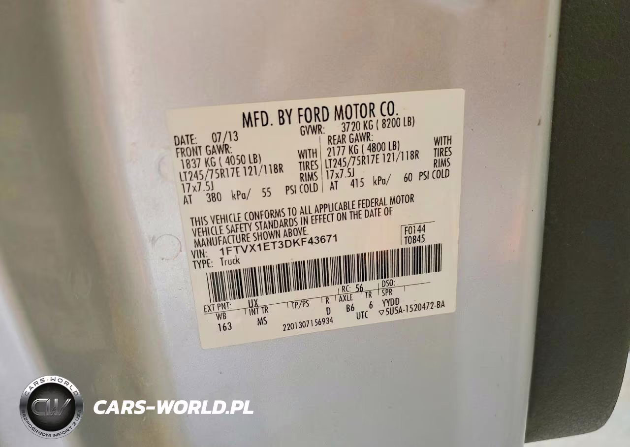 2013 Ford F150 Super Cab VIN:1FTVX1ET3DKF43671 - 12