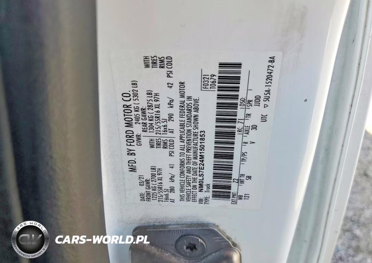 2021 Ford Transit Connect Xl VIN:NM0LS7E24M1501853 - 13