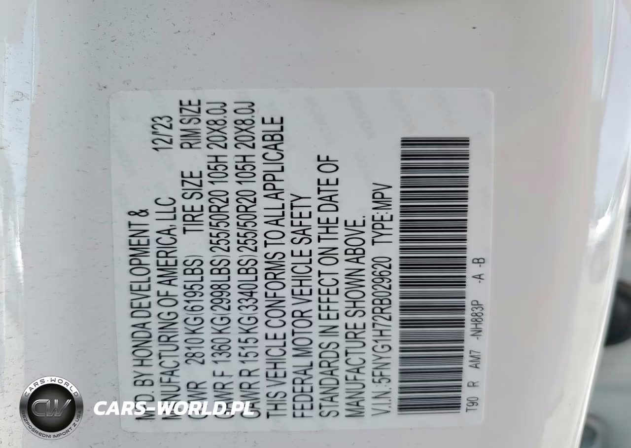 2024 Honda Pilot Touring VIN:5FNYG1H72RB029620 - 13