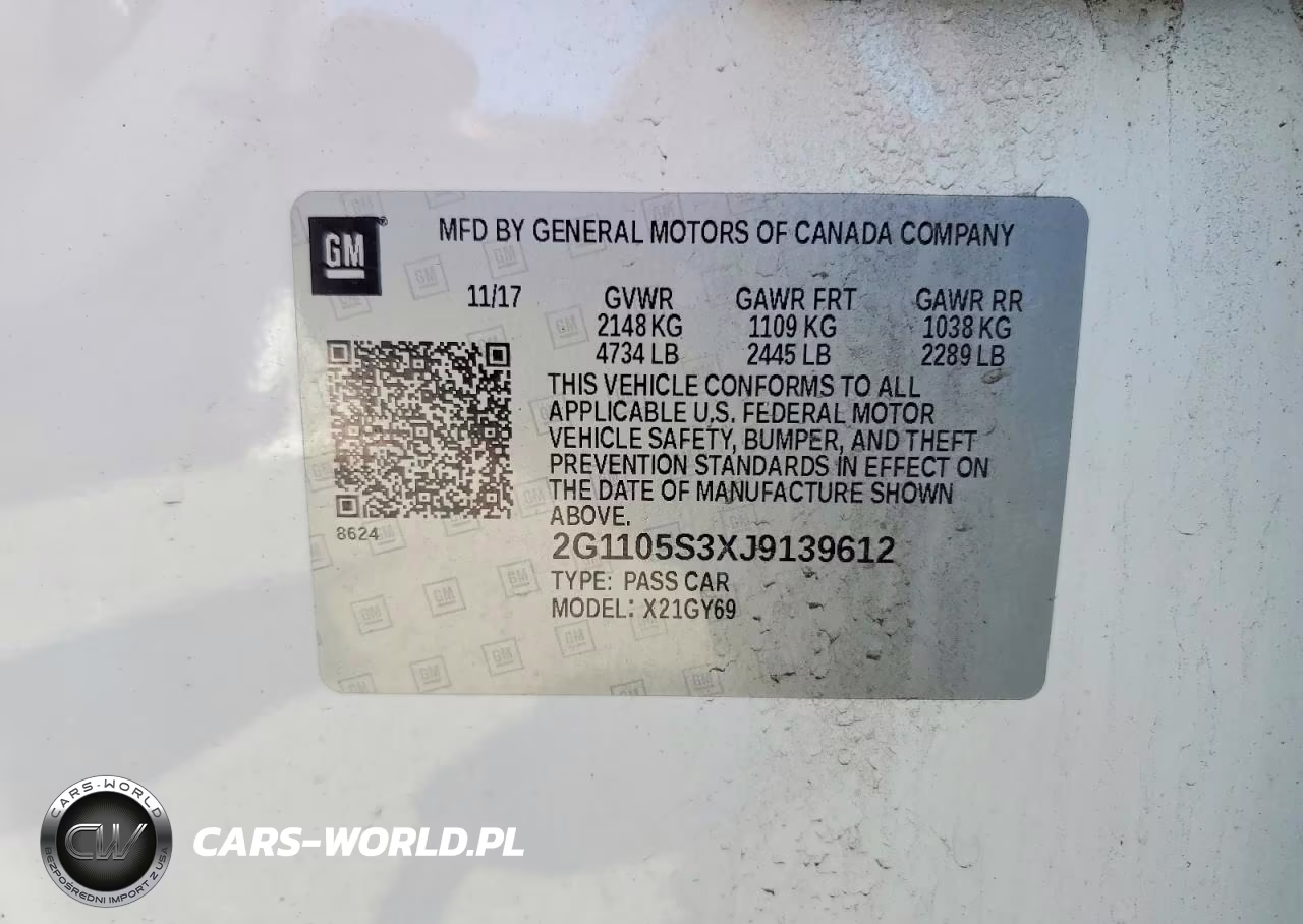 2018 Chevrolet Impala Lt VIN:2G1105S3XJ9139612 - 12