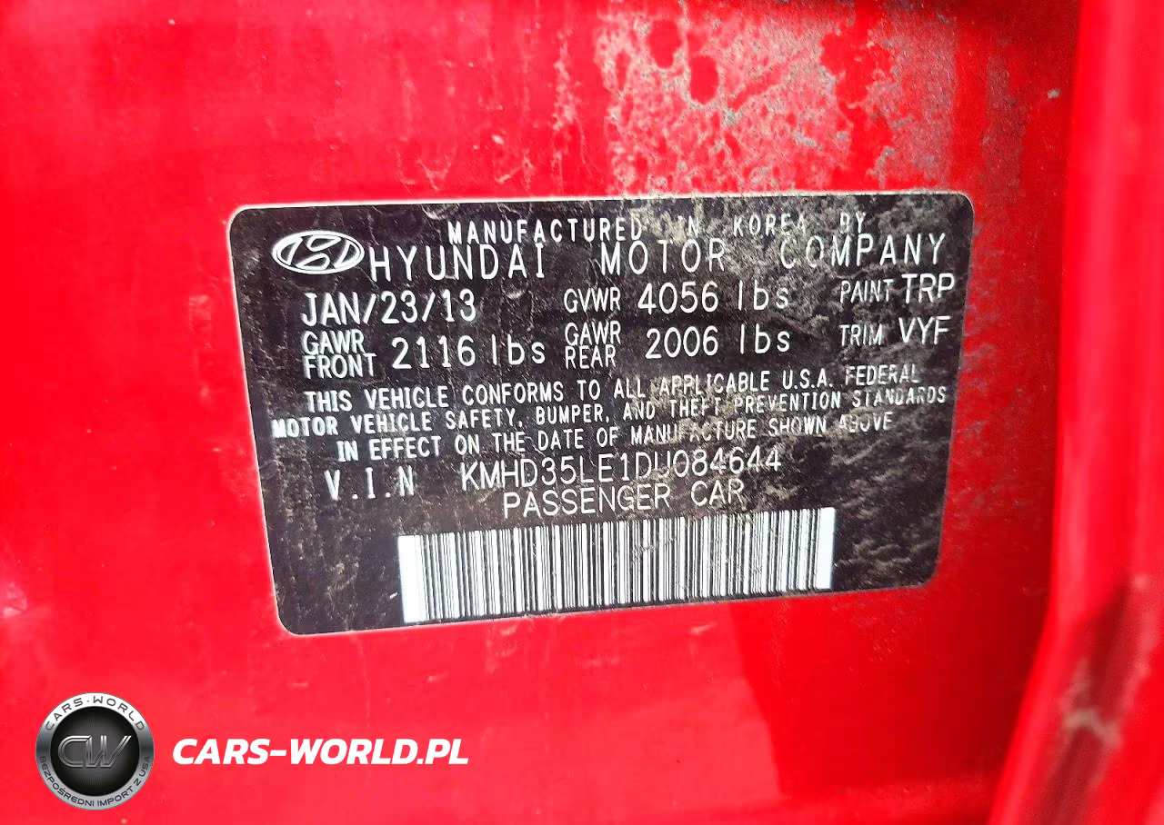 2013 Hyundai Elantra Gt Base VIN:KMHD35LE1DU084644 - 12
