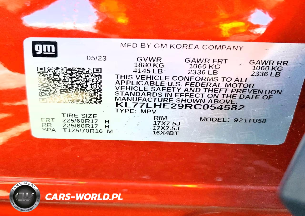 2024 Chevrolet Trax 1Lt VIN:KL77LHE29RC054582 - 13