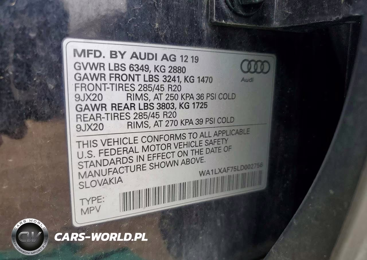 2020 Audi Q7 Premium Plus VIN:WA1LXAF75LD002756 - 12