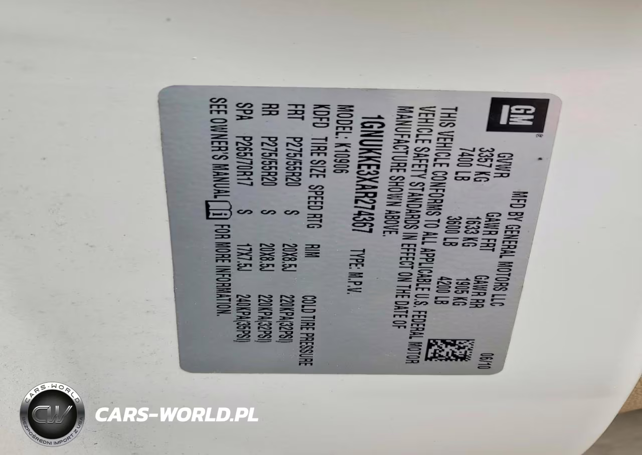 2010 Chevrolet Surburban VIN:1GNUKKE3XAR274367 - 14