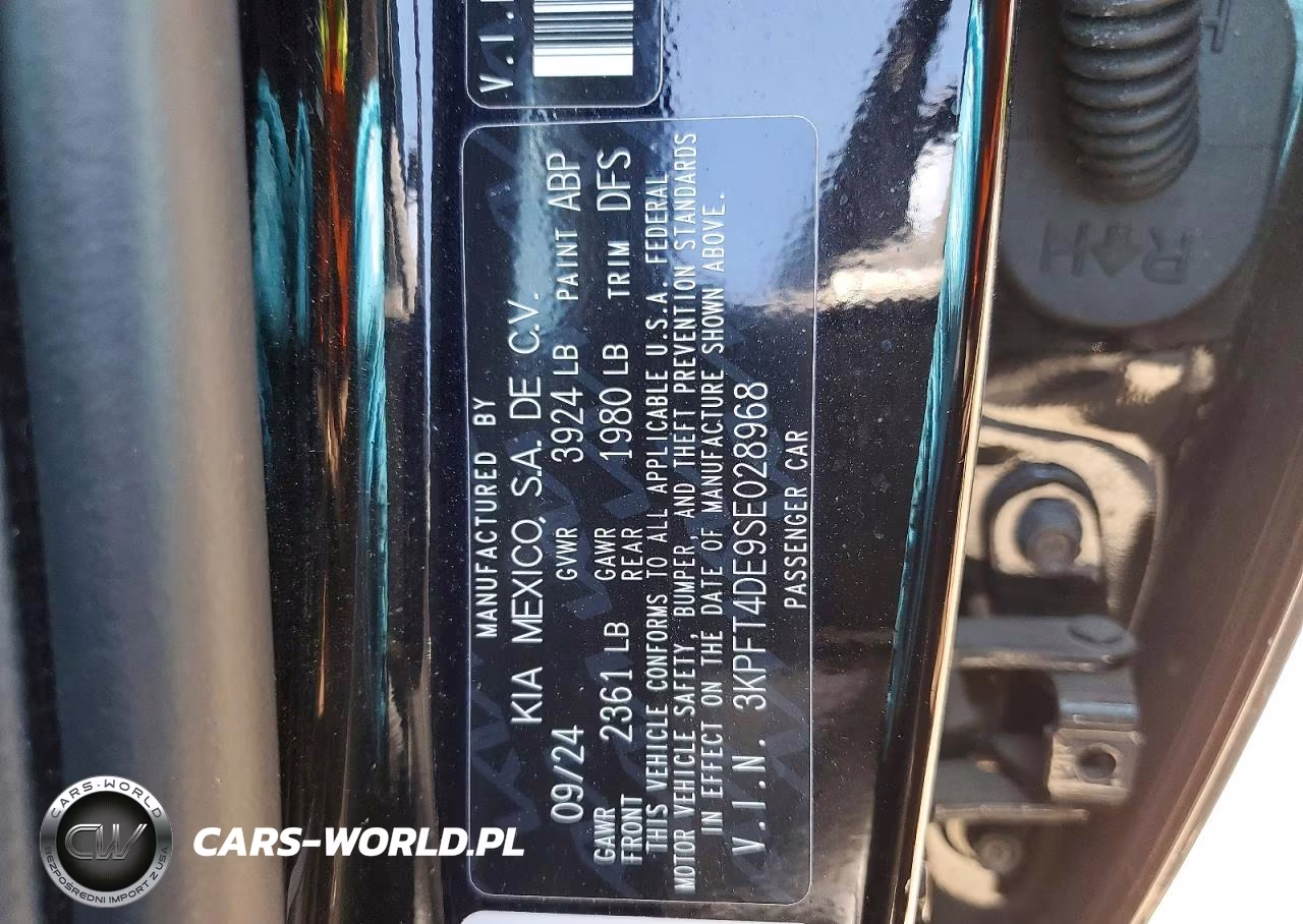 2025 Kia K4 Lxs VIN:3KPFT4DE9SE028968 - 12